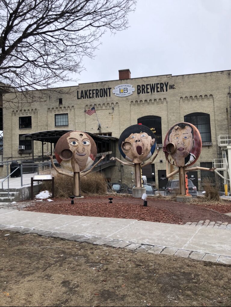 Outside of Lakefront Brewery in Milwaukee, WI