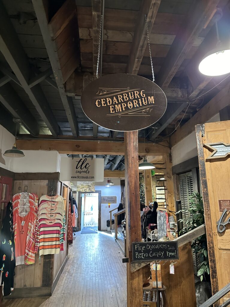 store sign for Cedarburg Emporium 