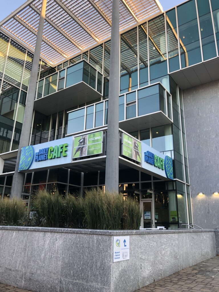 The Daily Planet Cafe that's part of the North Carolina Museum of Natural Sciences.